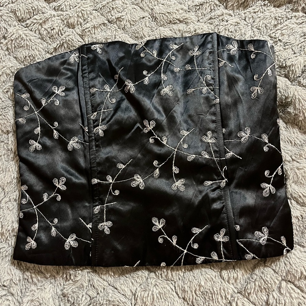 Zip up corset top
